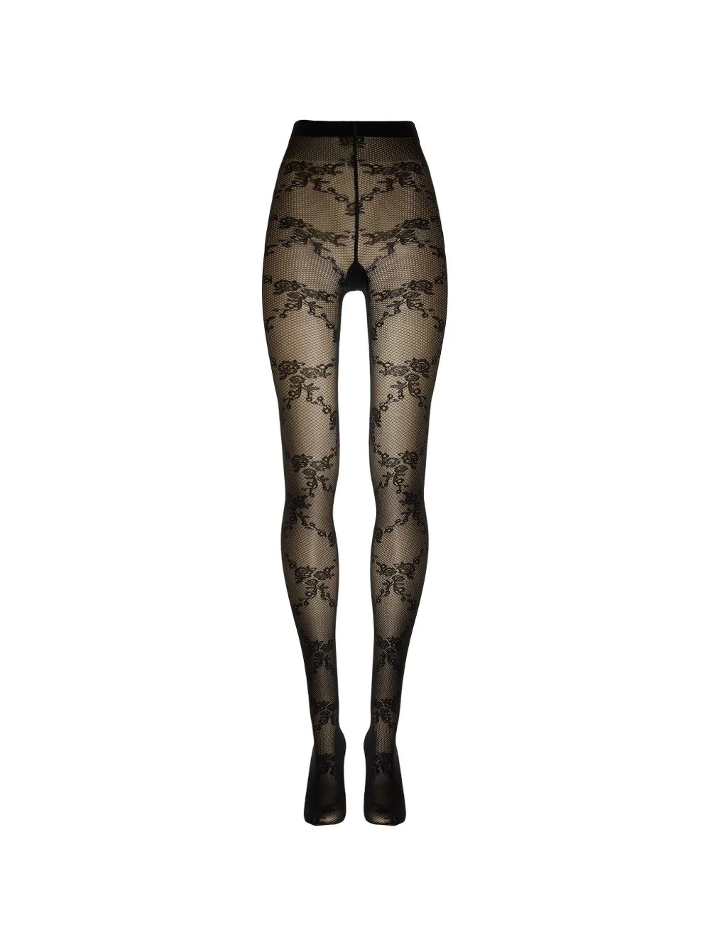 Floral-Lace Tights