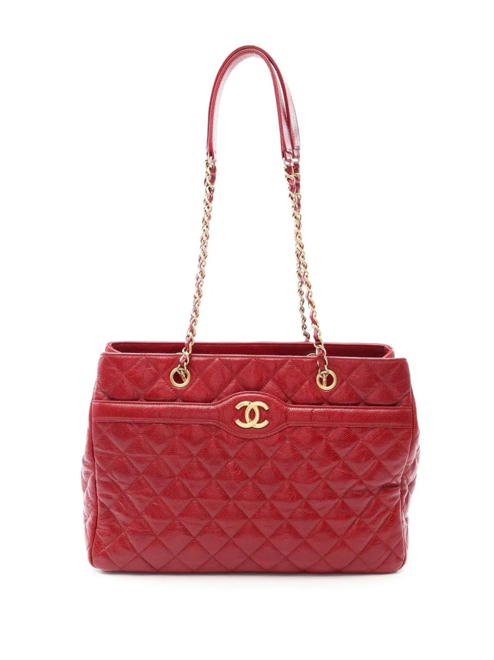 2015-2016 Quilted Caviar Two Tone Tote Bag