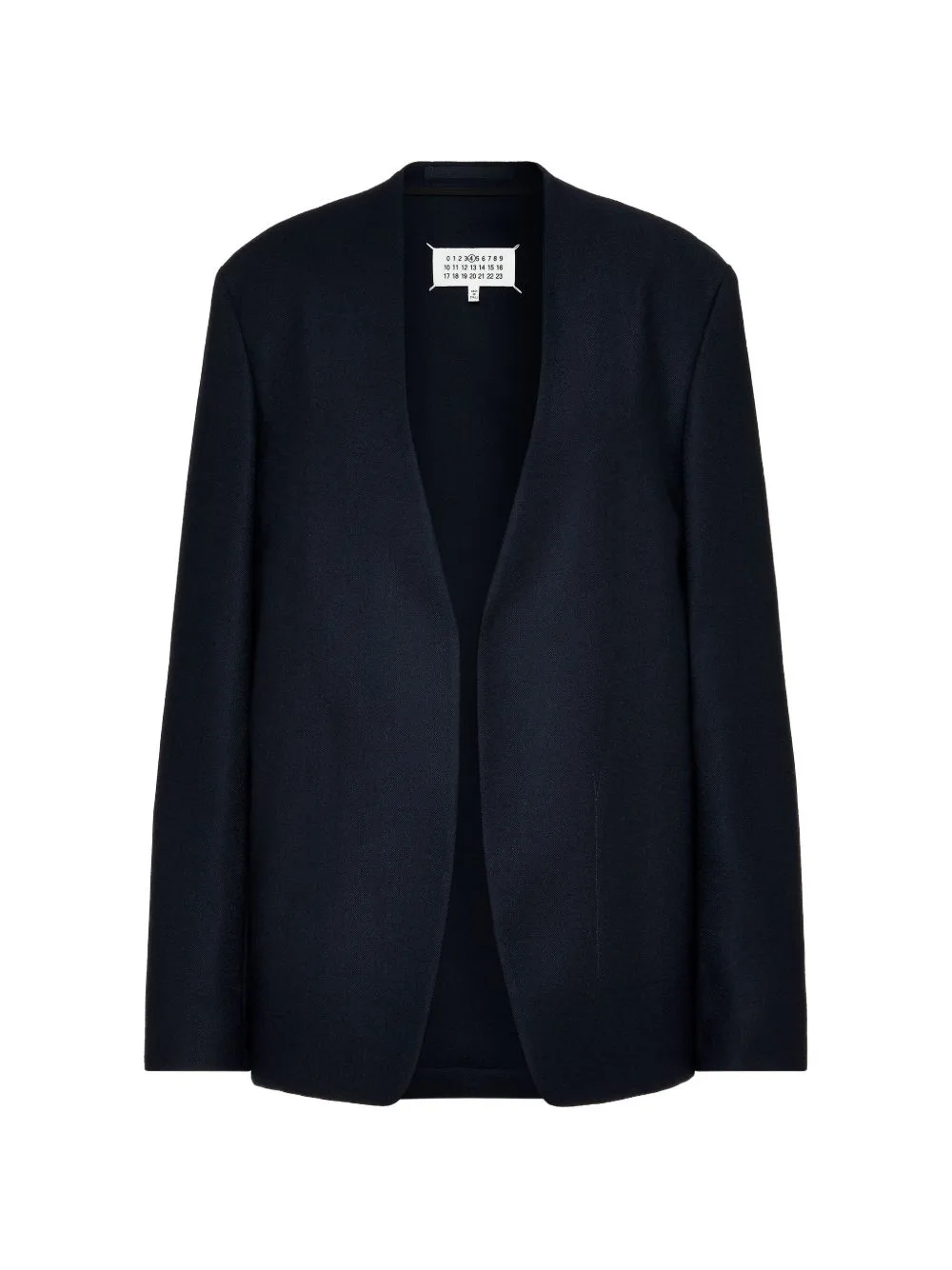 Open-Front Collarless Jacket