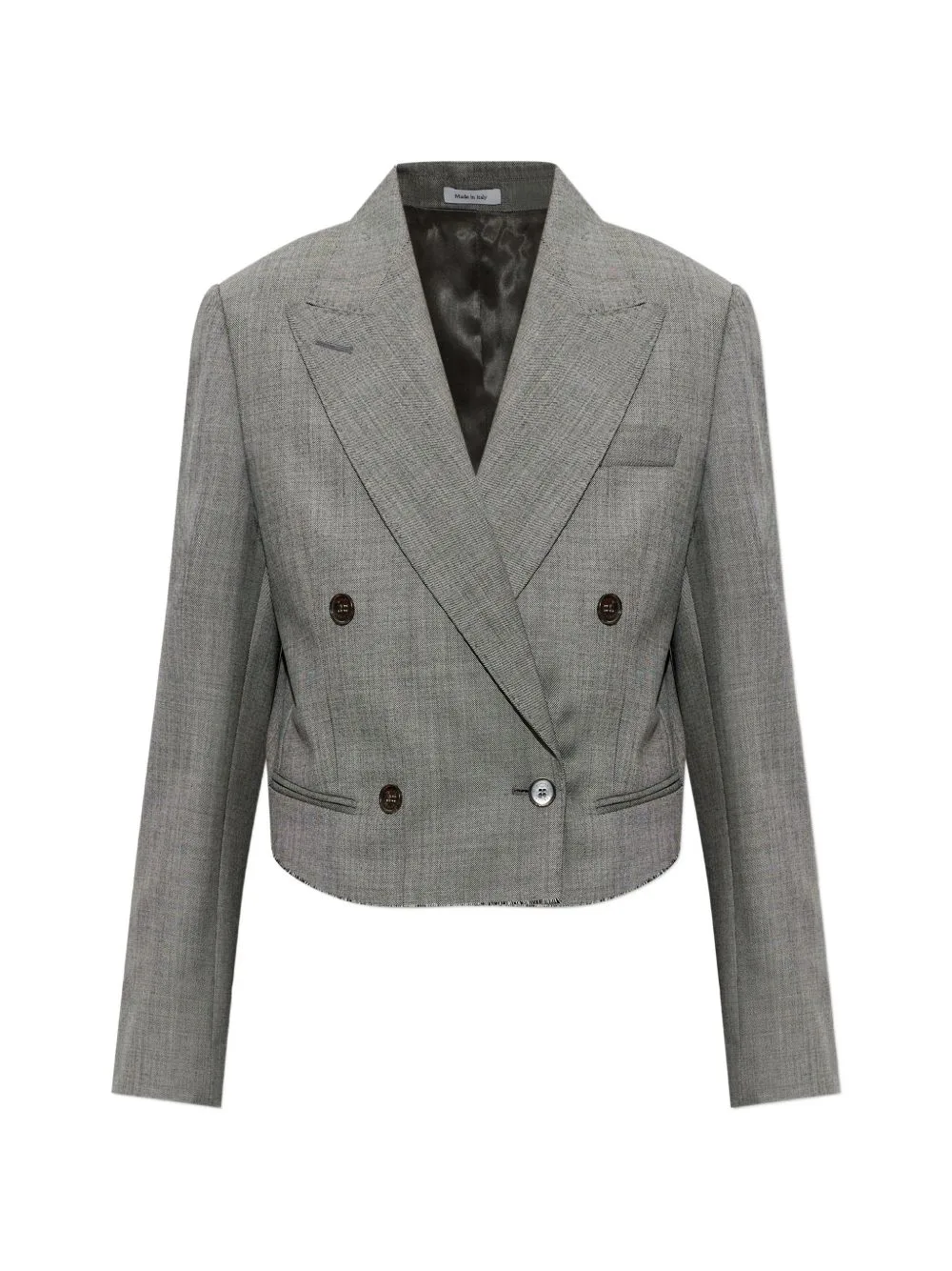 Double-Breasted Cropped Blazer