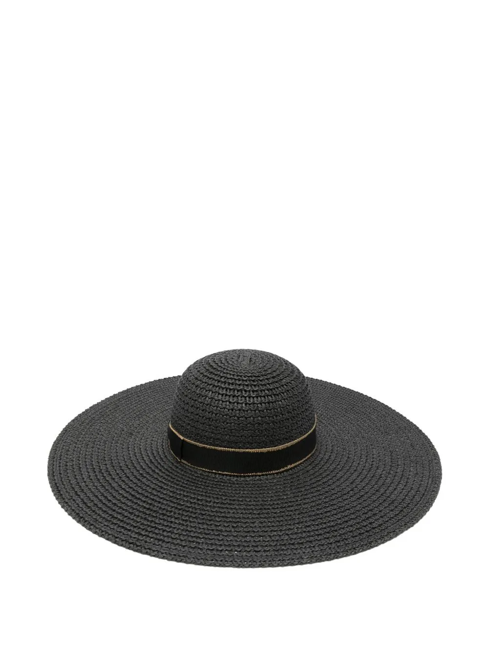 Wide-Brim Woven Sun Hat
