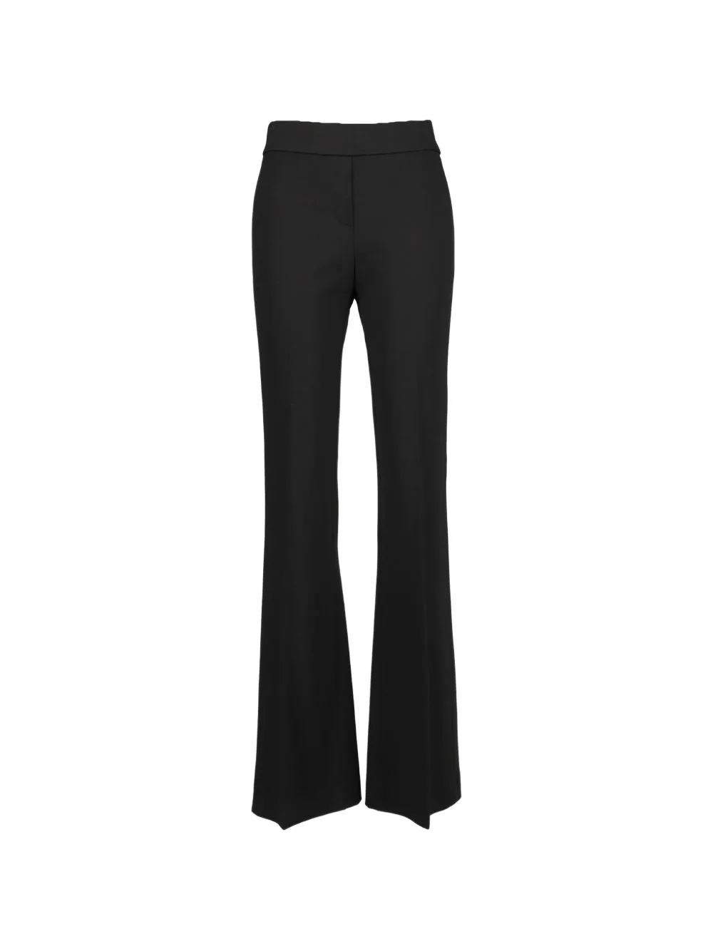 Pressed-Crease Flared Trousers