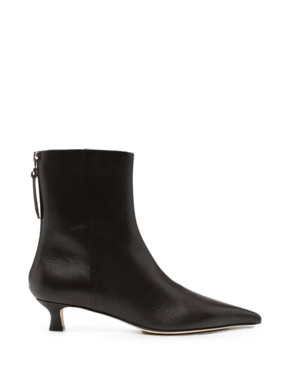 Zoe Pointed-Toe Kitten-Heel Boots