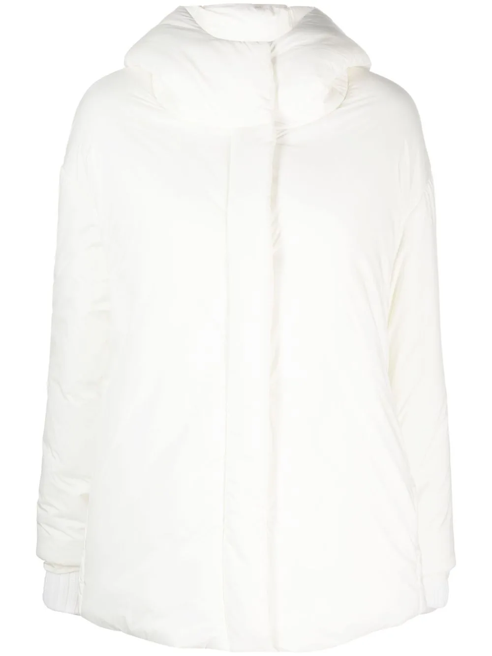 Slouch-Hood Puffer Jacket