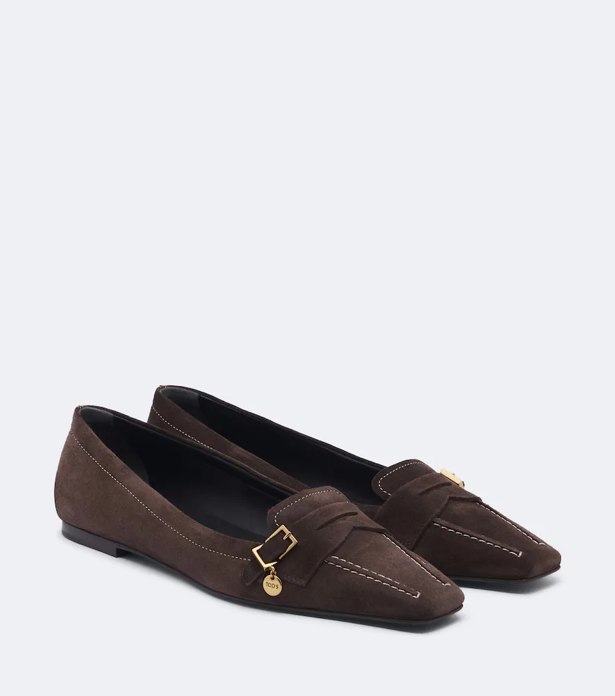 Suede Ballet Flats