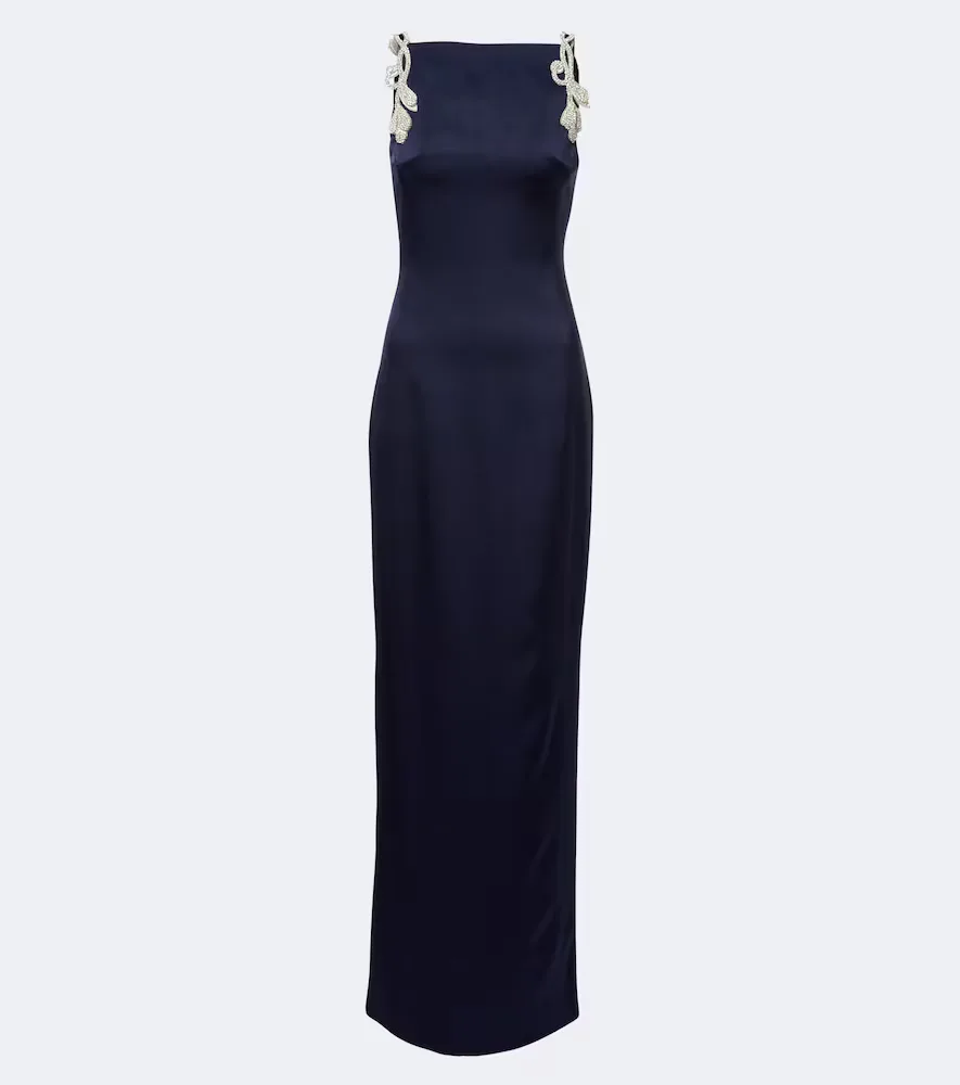 Oryx Embellished Crêpe Gown