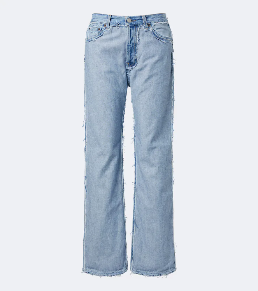 Distressed Straight-Leg Jeans by Acne Studios