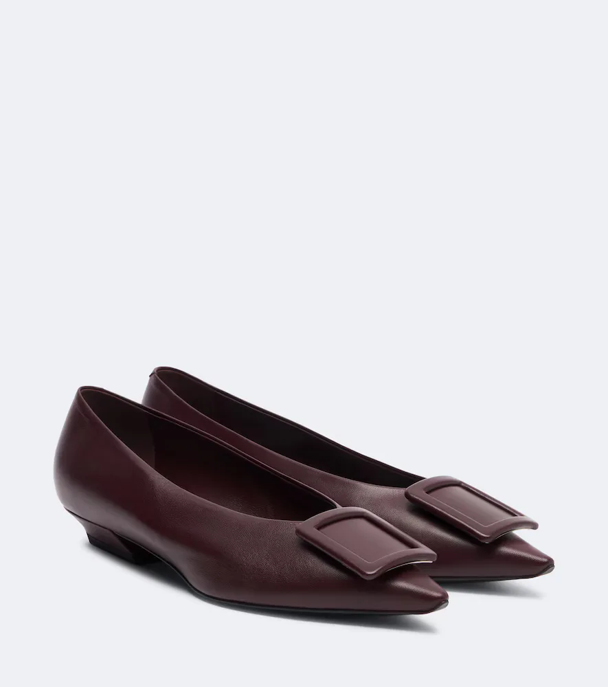 Viv' in the City Leather Ballet Flats by Roger Vivier