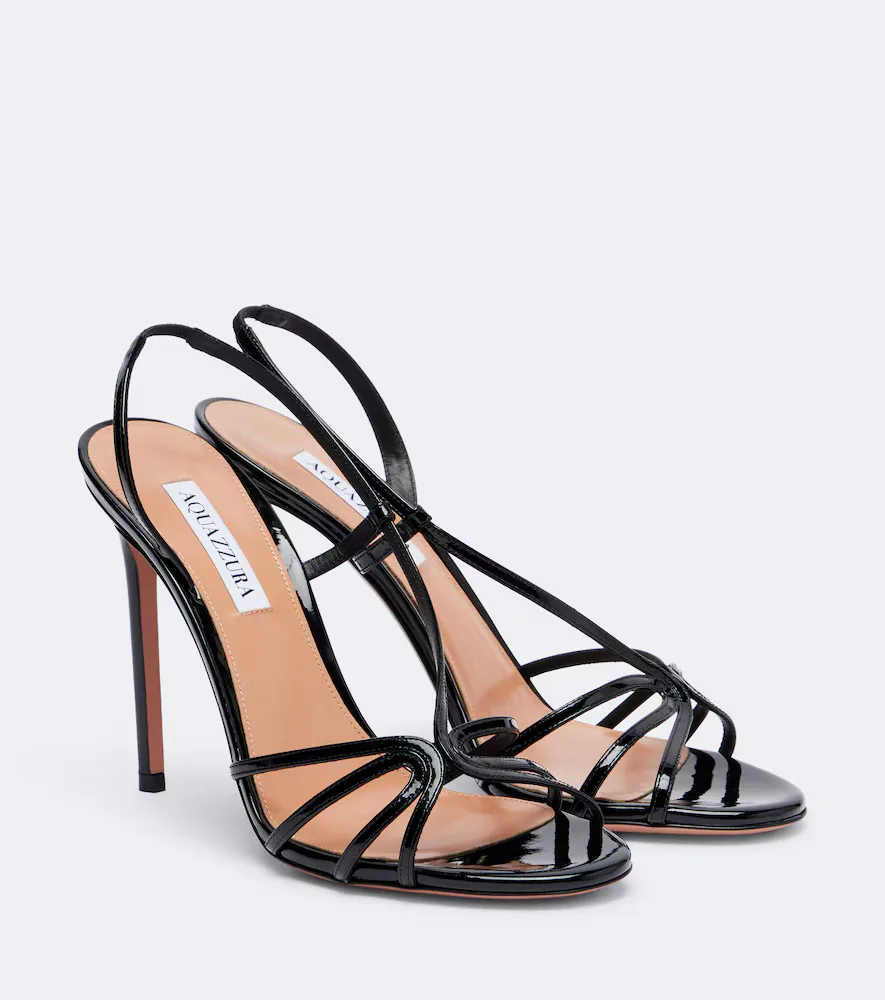 Talk to Me Patent Leather Slingback Sandals