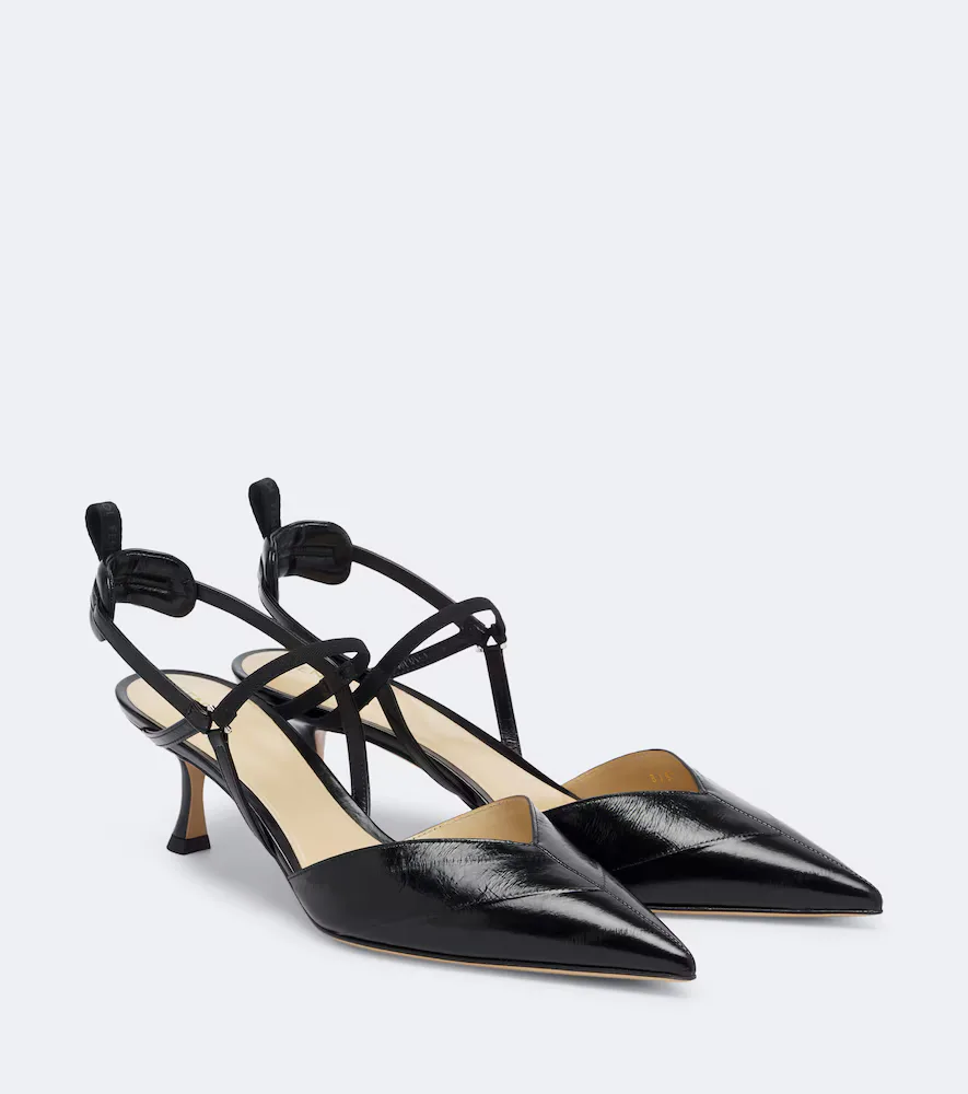 Very Colibrì Leather Slingback Pumps