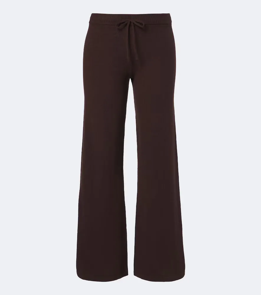 Coco Amelie Cashmere-Blend Wide-Leg Pants