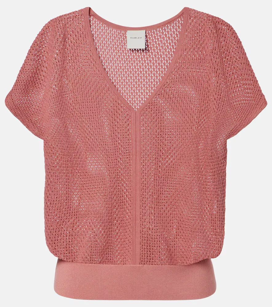 Ashford Open-Knit Cotton Top