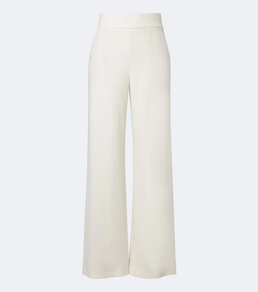 Wool and Cashmere Wide-Leg Pants