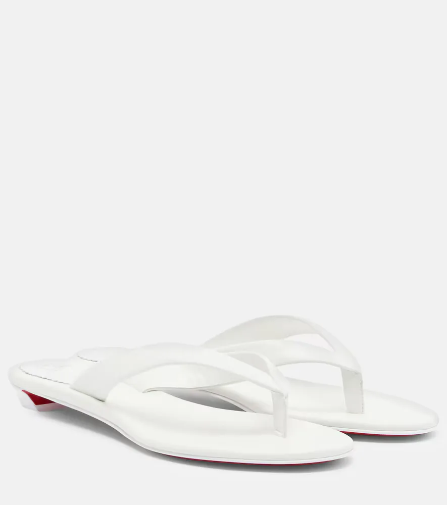 Miss Z Leather Thong Sandals
