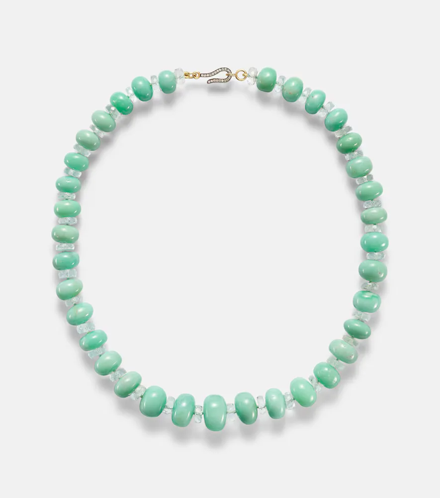 Beaded Necklace with Gemstones