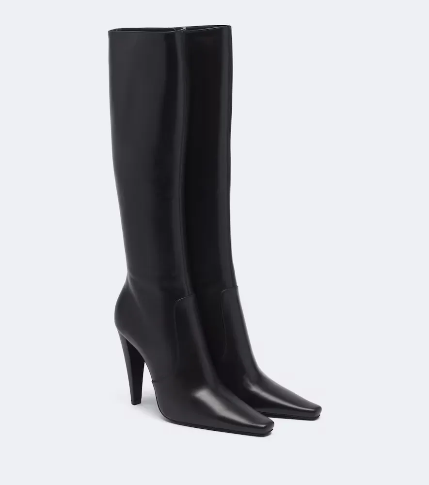 77 Leather Knee-High Boots