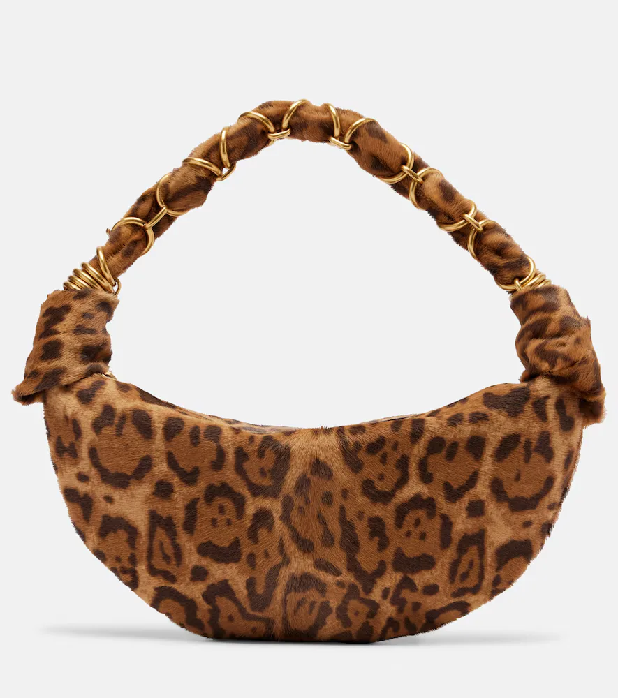 Amalia Mini Calf Hair Top-Handle Bag