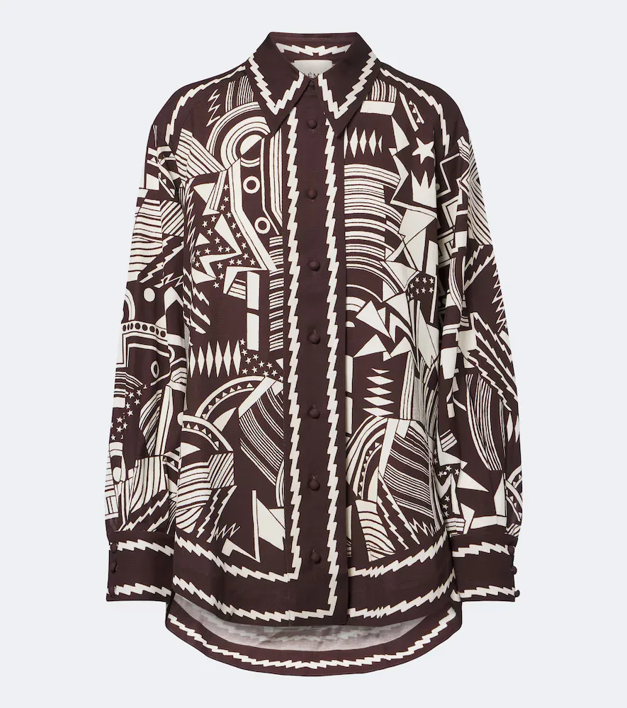 Lori Printed Cotton Poplin Shirt