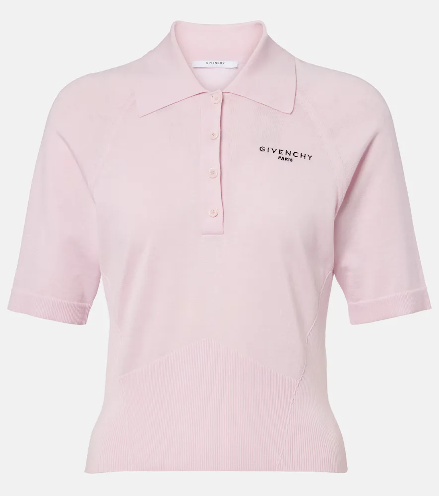 Cotton and Silk Polo Shirt