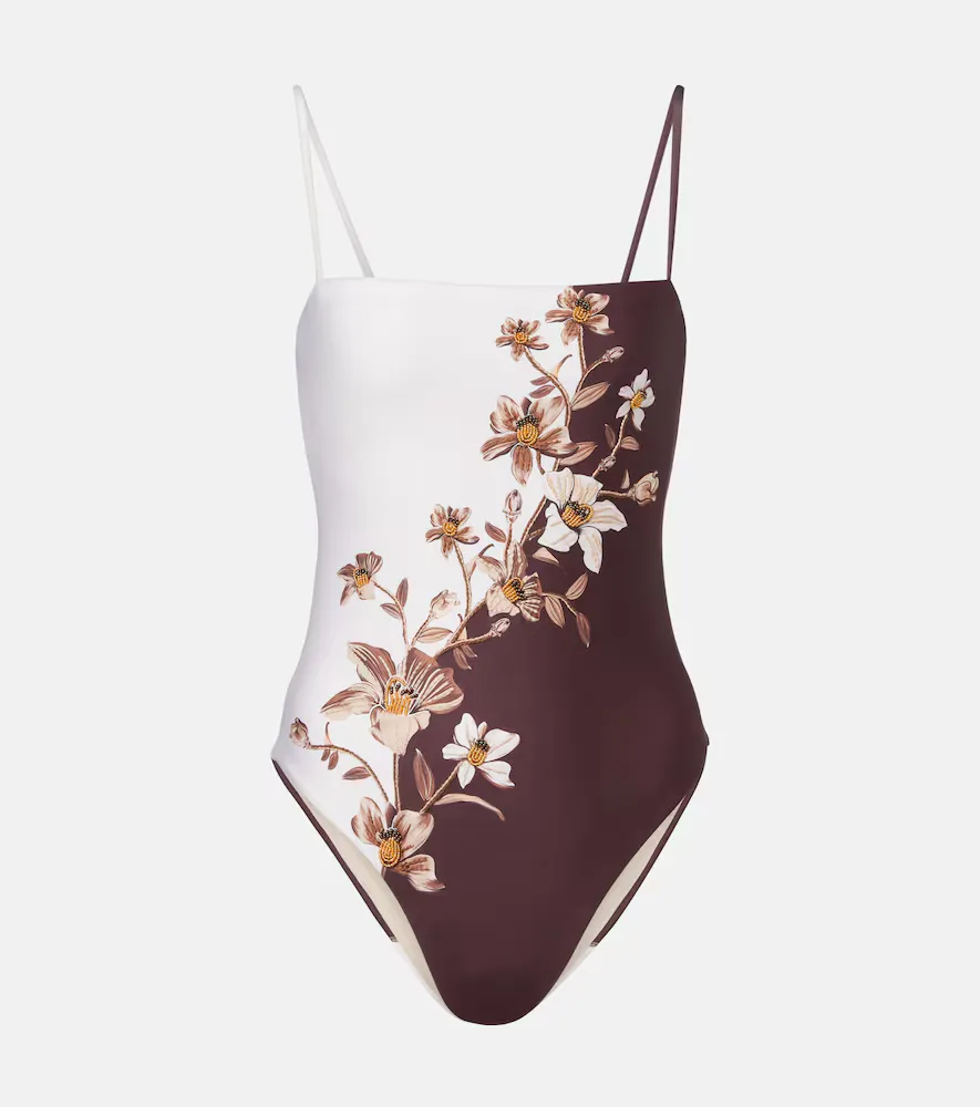 Durazno Embellished Floral Swimsuit