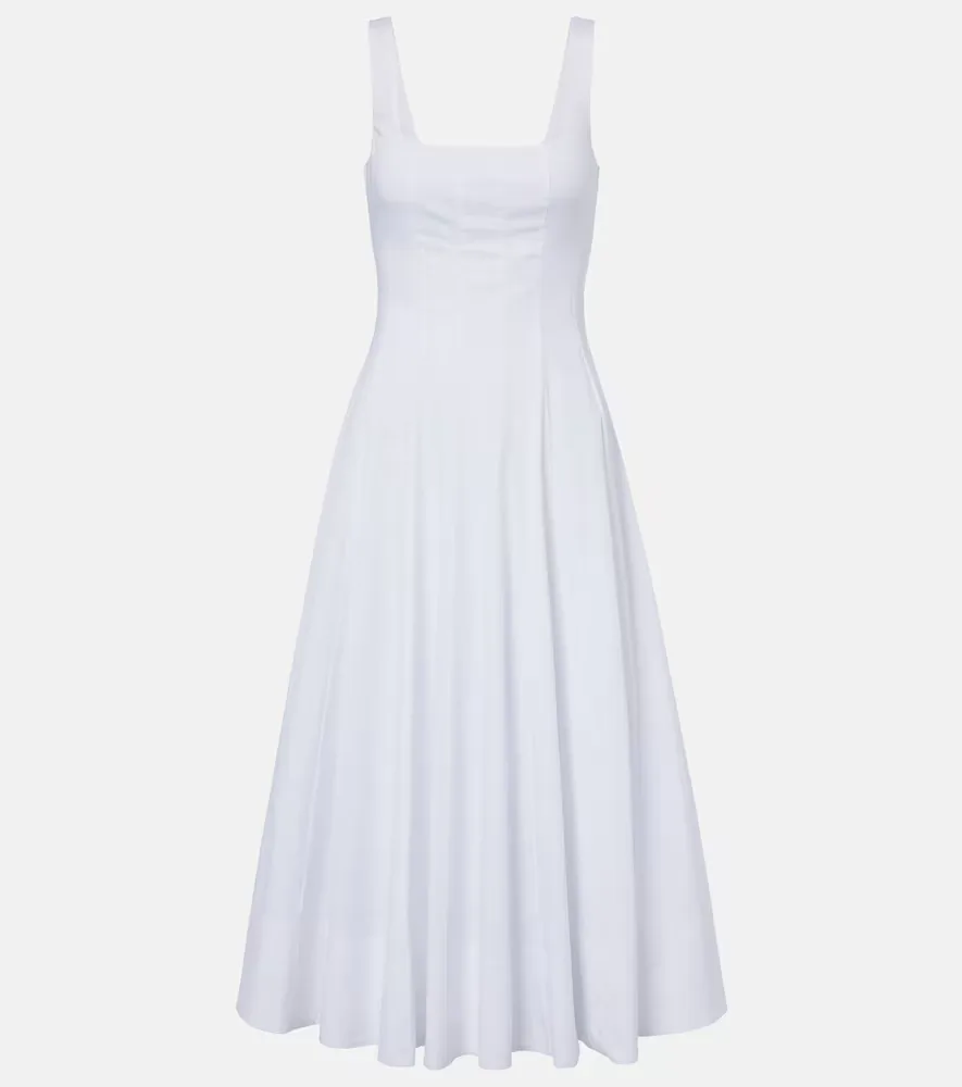 Wells Cotton Poplin Midi Dress