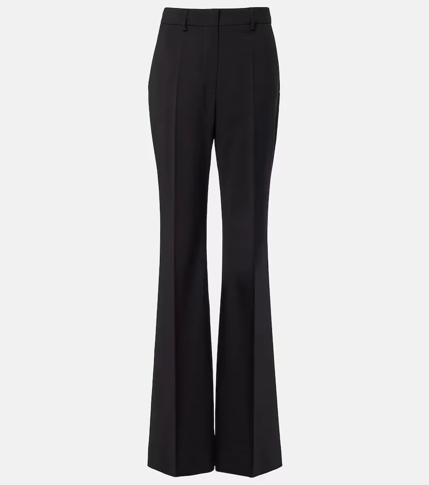 Virgin Wool Flared Pants