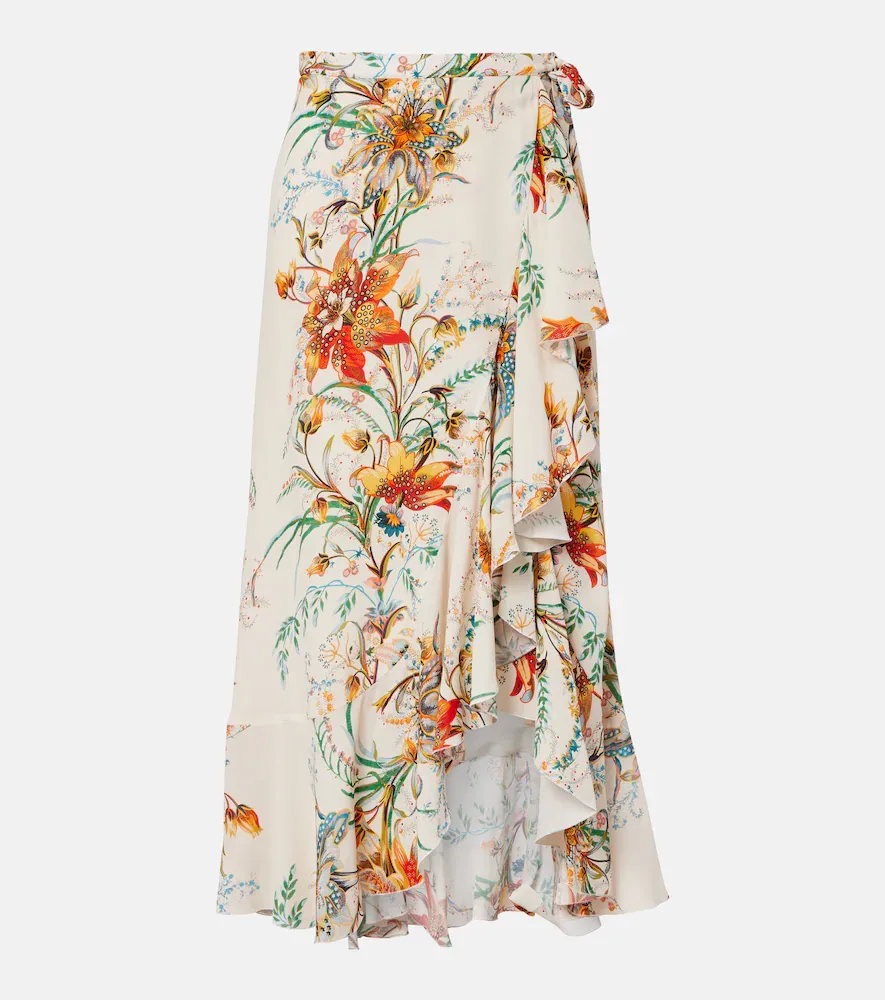 Floral Wrap Skirt