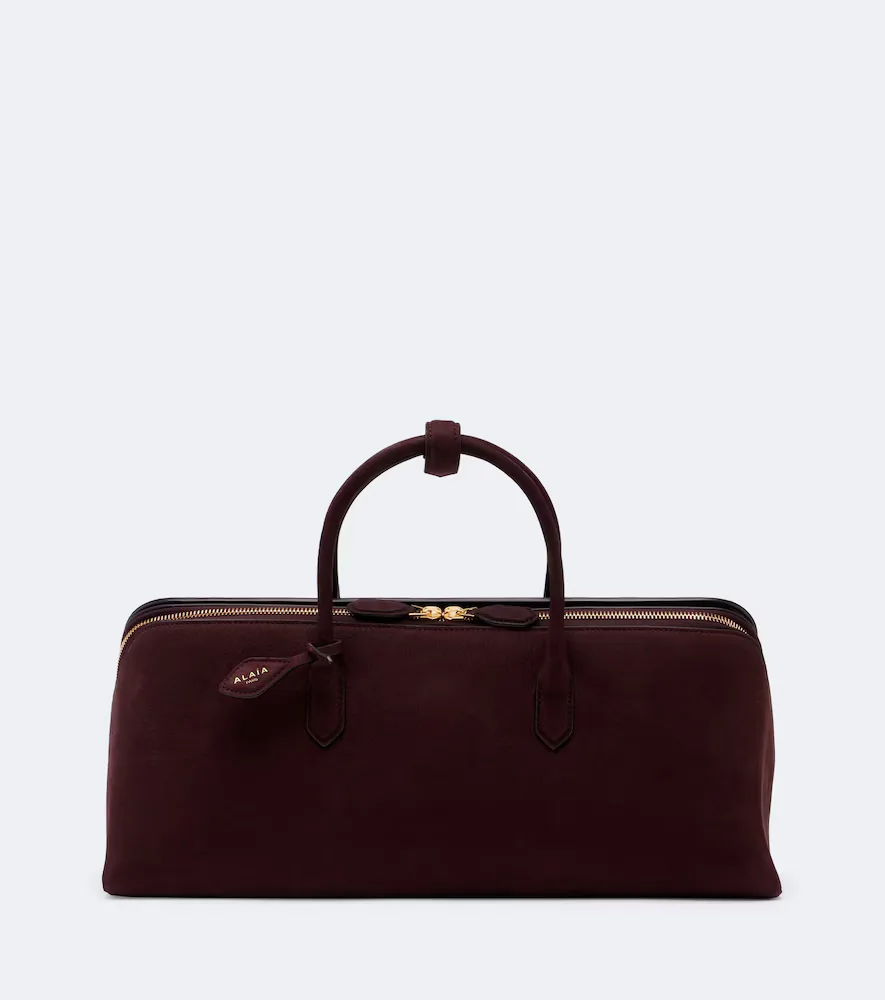 Delta Medium Suede Top Handle Bag