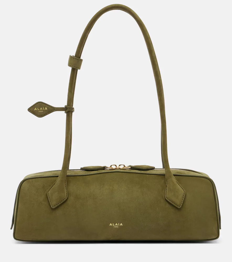 Le Teckel Medium Suede Shoulder Bag