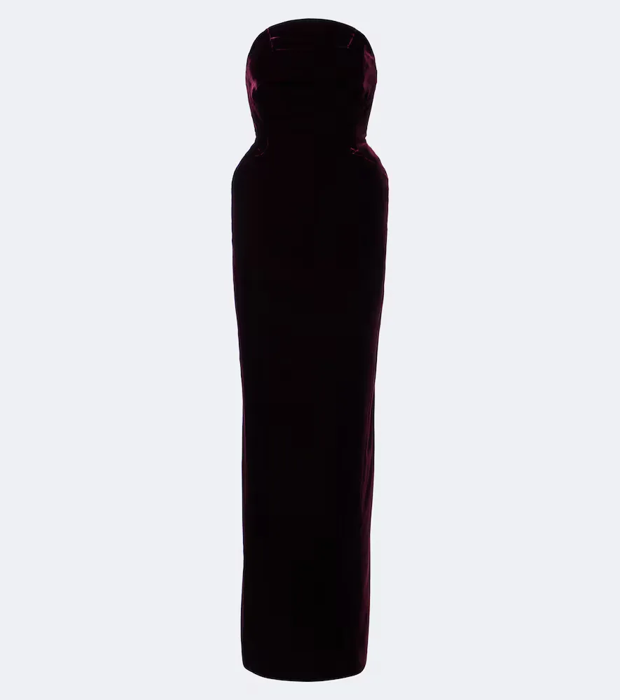 Velvet Bustier Gown by Mugler