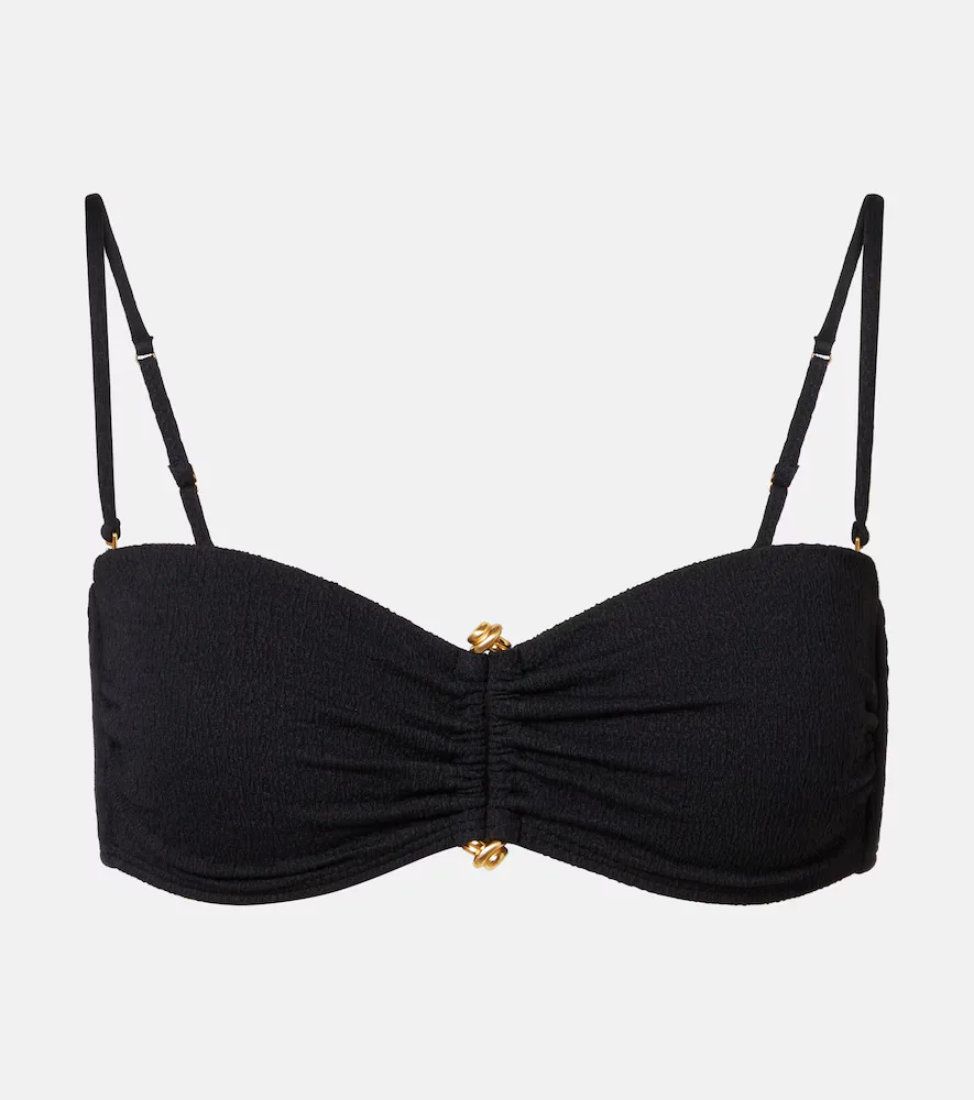Nika Embellished Bandeau Bikini Top