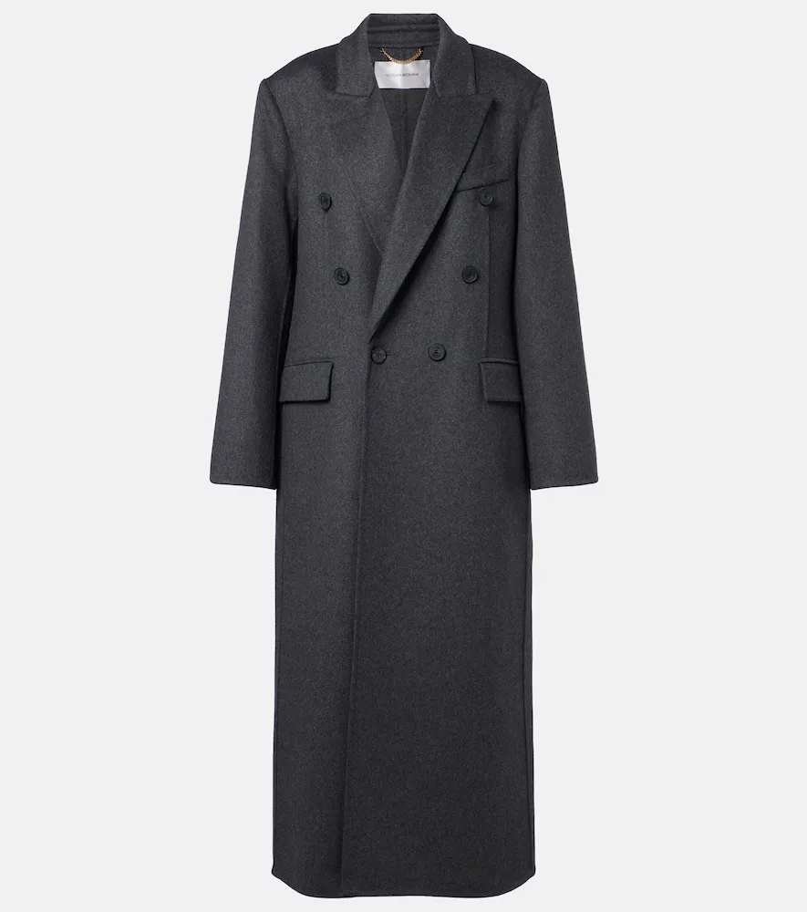 Double-Breasted Wool-Blend Coat