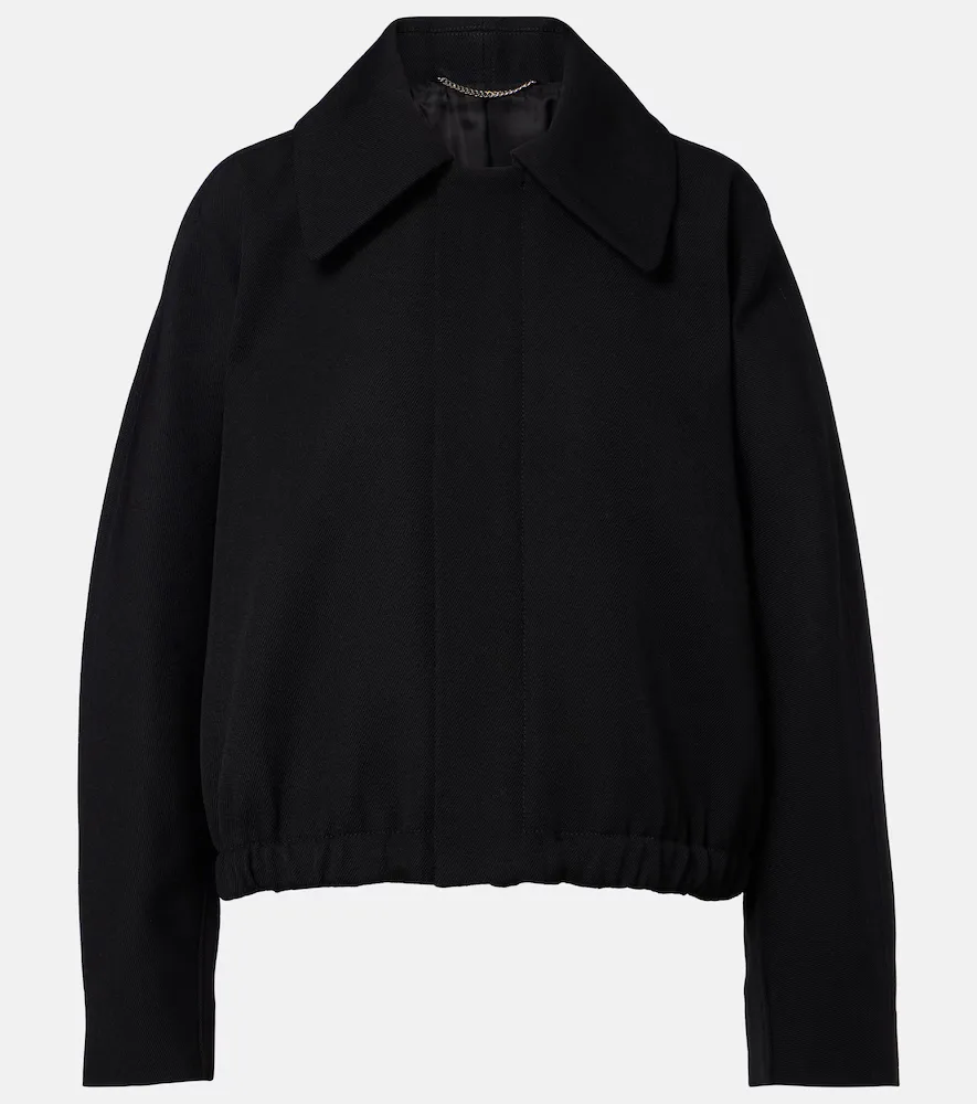 Arden Virgin Wool Gabardine Blouson Jacket