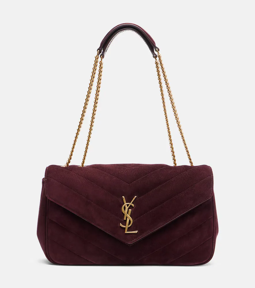 Loulou Medium Suede Shoulder Bag
