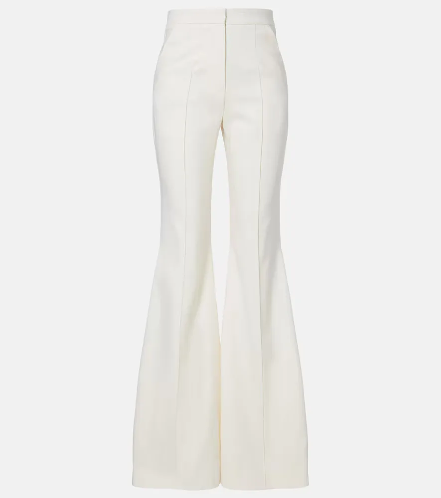 Daline Wool-Blend Flared Pants