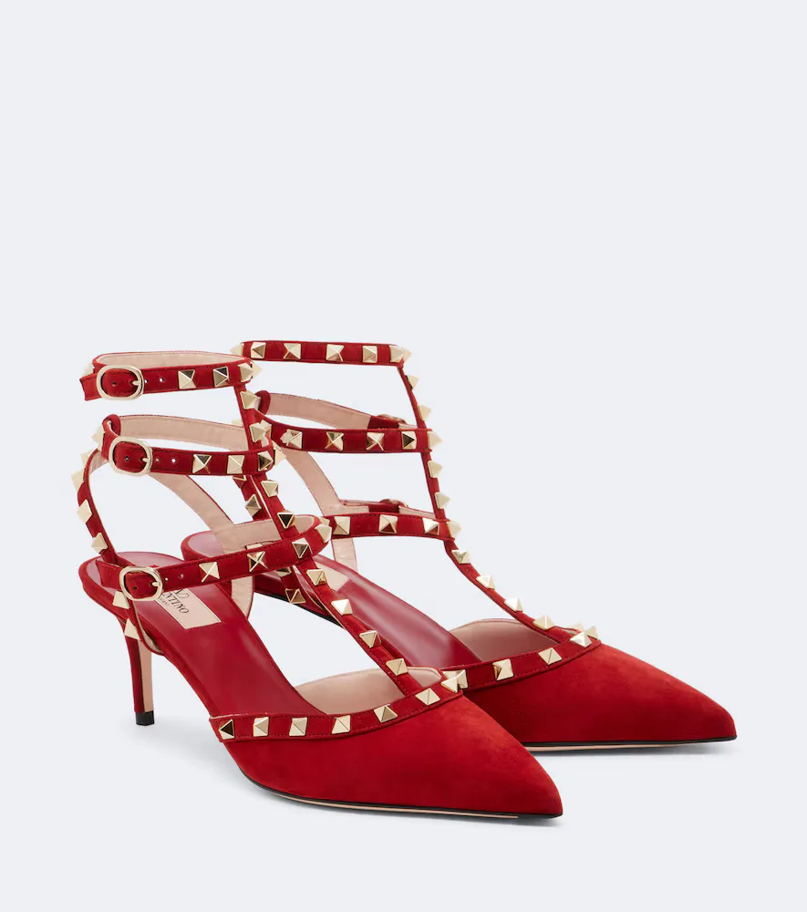 Rockstud Suede Pumps