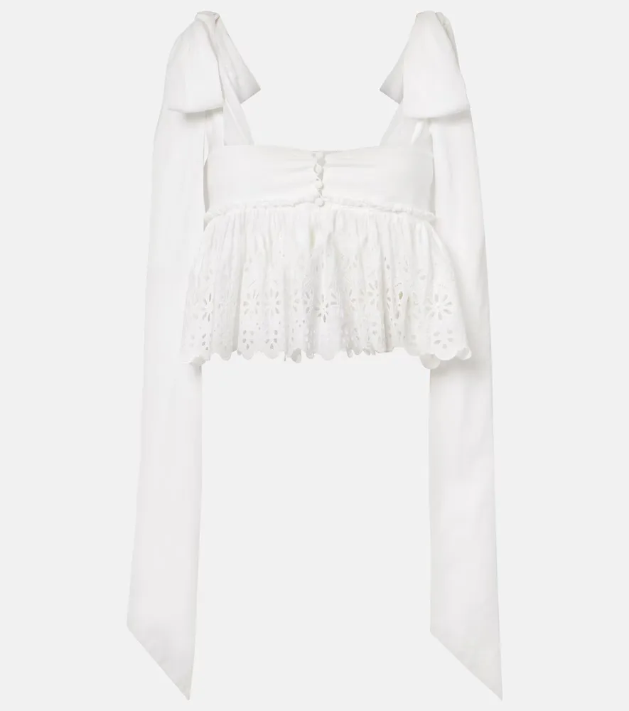 Broderie Anglaise Cotton Top by Chloe