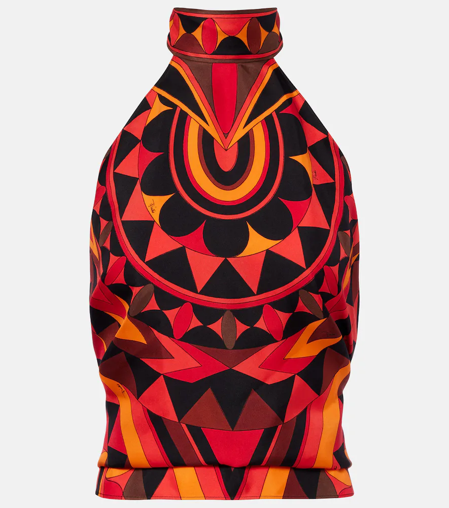 Manuba Silk Twill Top by Pucci