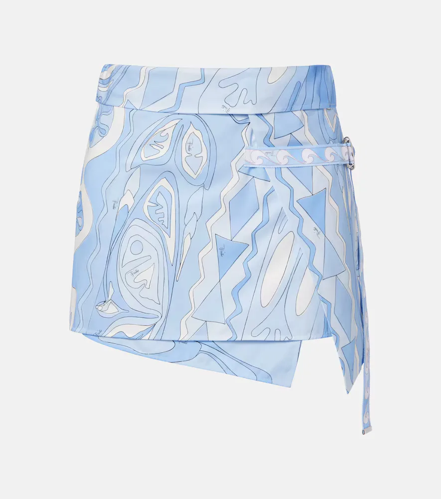 Angoli Cotton Wrap Skirt by Pucci
