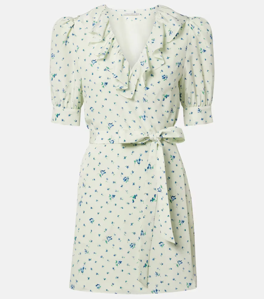 Floral Silk Minidress by Alessandra Rich