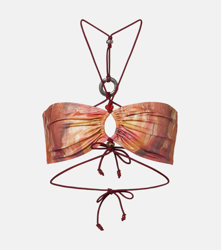 Analia Printed Bikini Top by Isabel Marant