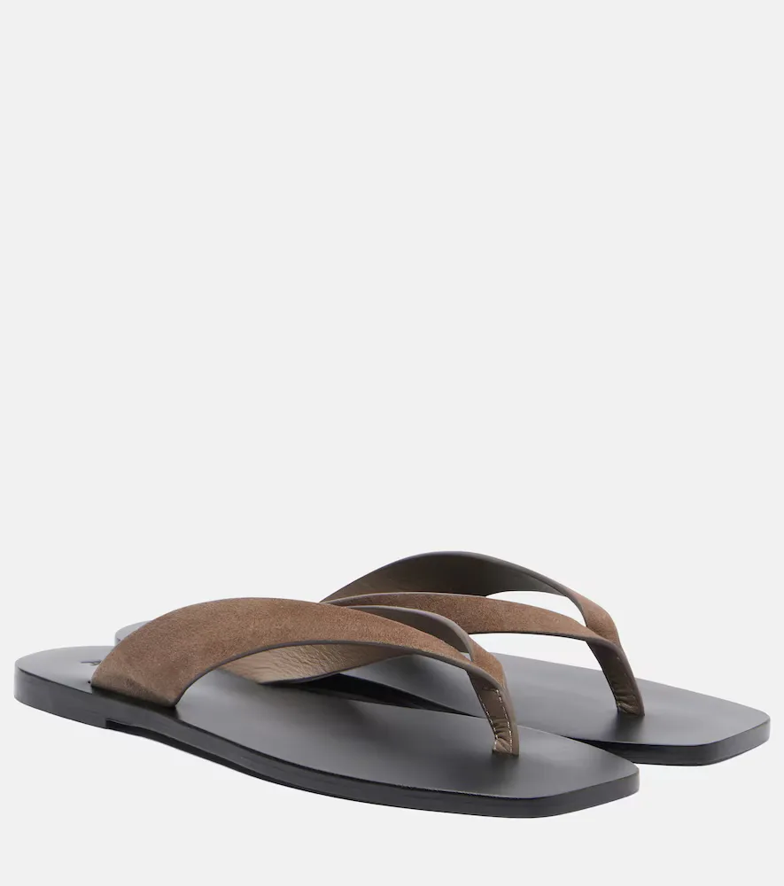Kinto Suede Thong Sandals by A.Emery