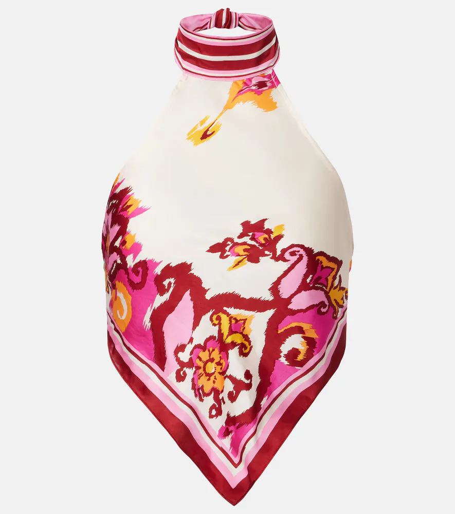 Guilia Printed Halterneck Top by Poupette St Barth