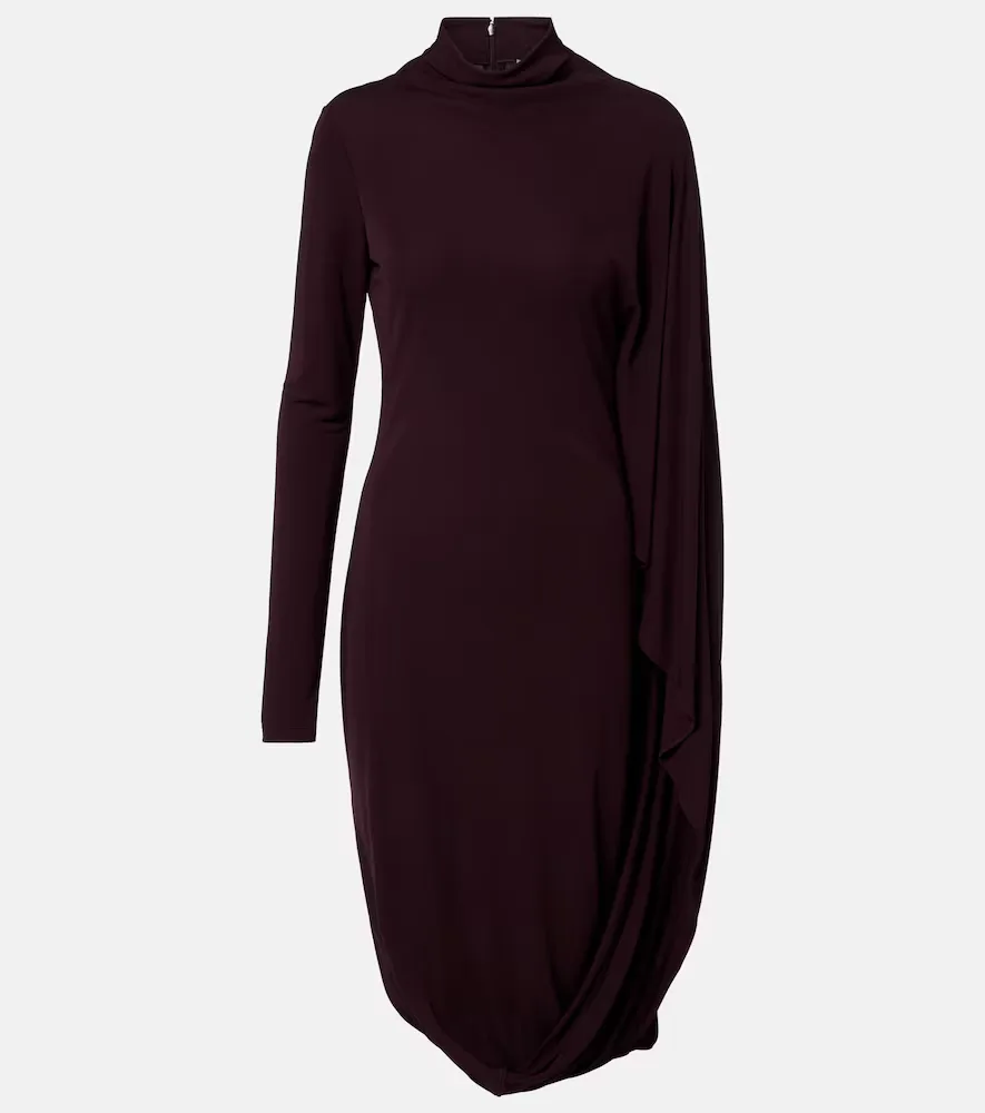 Caped Crêpe Jersey Minidress by Stella McCartney