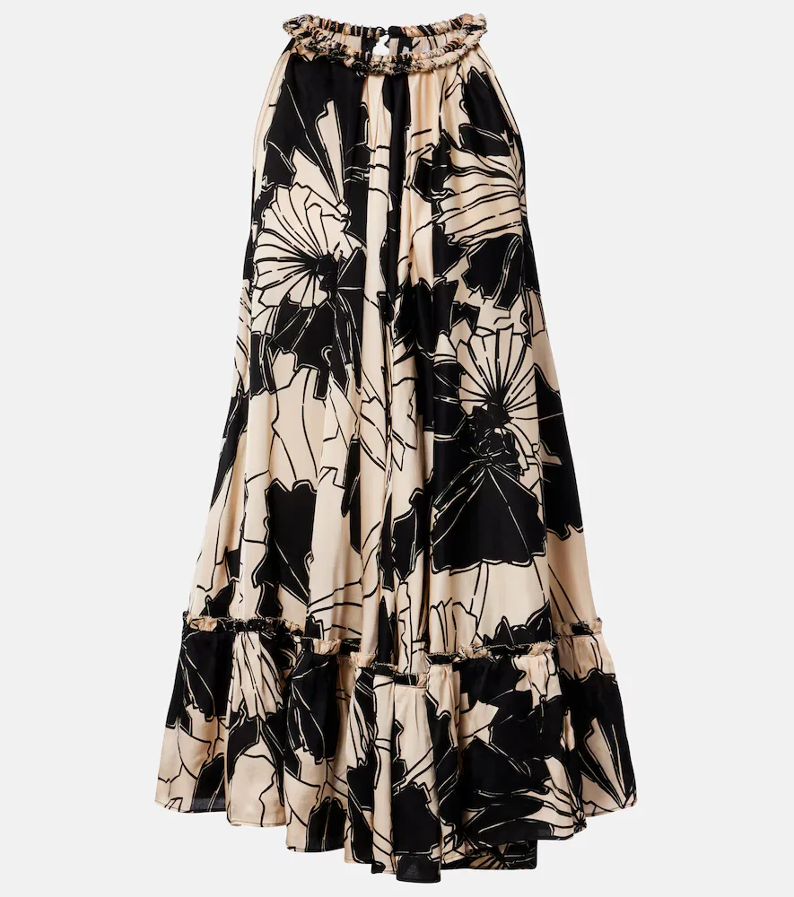 Cleo Floral Halterneck Minidress by Poupette St Barth