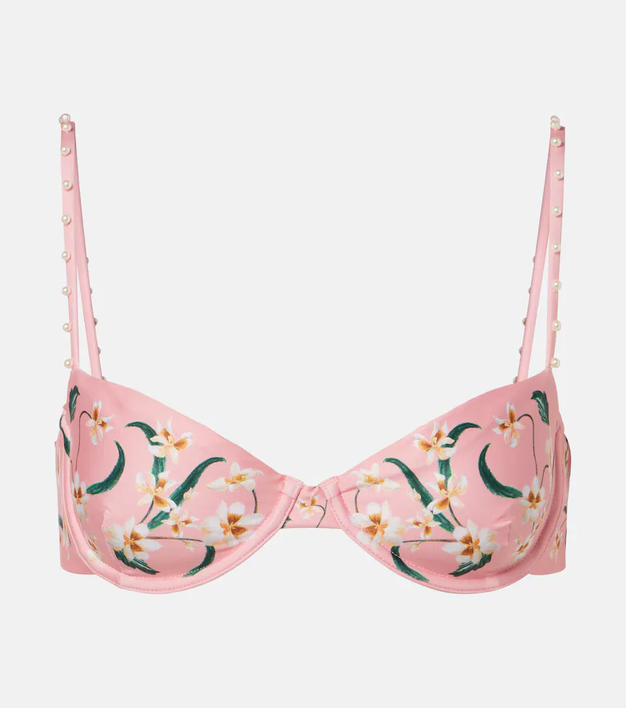 Magdalena Floral Bikini Top by Agua by Agua Bendita