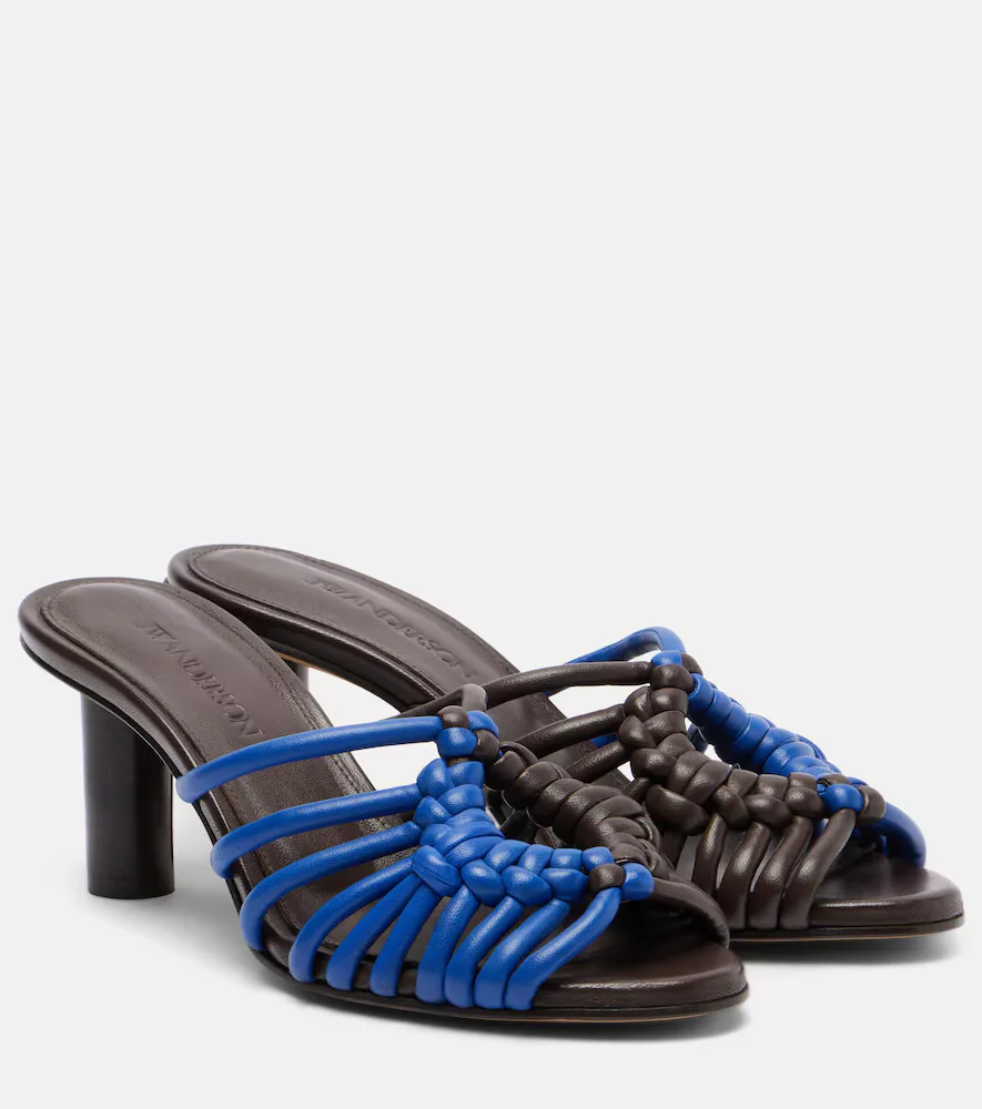Plot Woven Leather Sandals by JW Anderson