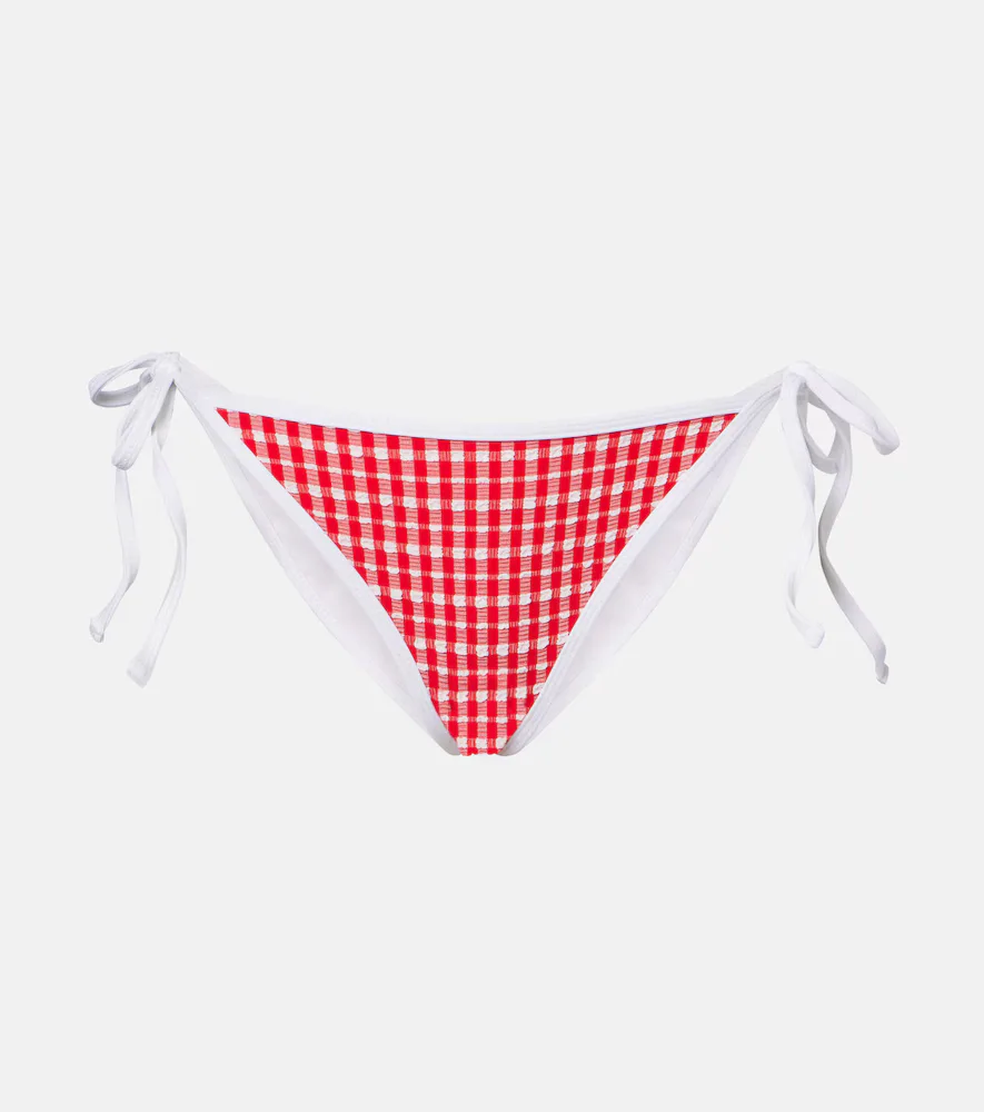 Ties Gingham Bikini Bottoms by Jade Swim