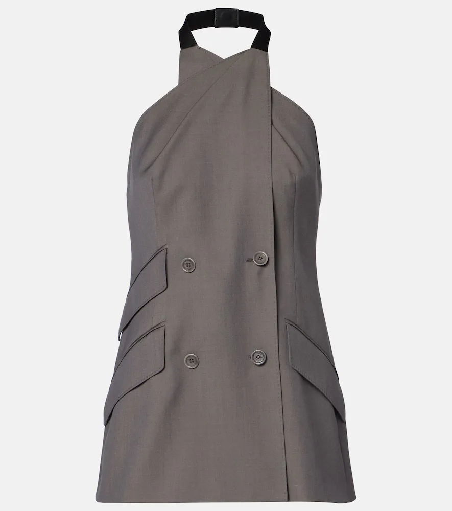 Cali Halterneck Virgin Wool Vest by Max Mara