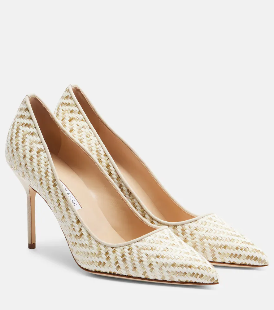 BB Woven Pumps by Manolo Blahnik